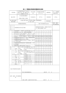 表C3管道组对检验批质量验收记录表
