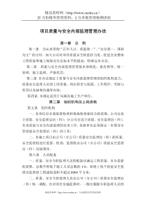质量与安全内部监理办法(1)