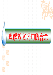 2019散文理解词义句意