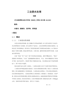 工业废水处理毕业论文