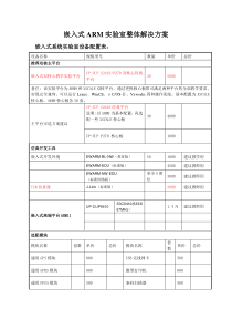 淮安职业技术学院嵌入式ARM实验室整体解决方案
