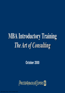 The Art of Consulting