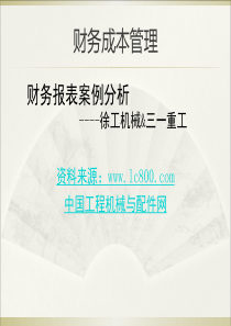 三一和徐工的财务报表分析