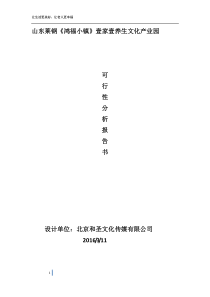 莱钢《鸿福小镇》壹家壹养老文化产业园规划方案--