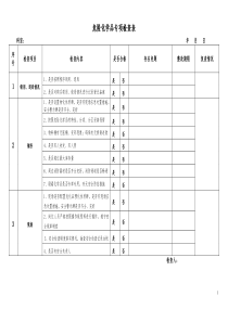 危险化学品专项检查表