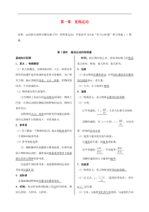 上海市高三物理高考一轮复习——直线运动沪科版