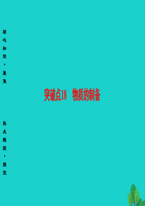 高三化学二轮复习第1部分专题4化学实验突破点18物质的制备课件