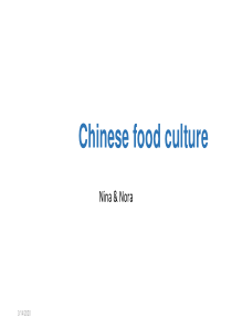 Chinese food culture