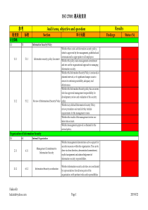 ISO27001安全遵守情况检查表chs