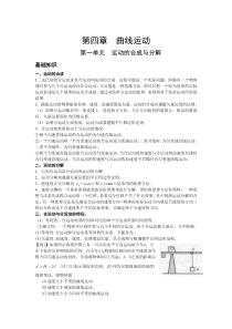 曲线运动 知识点 例题详解