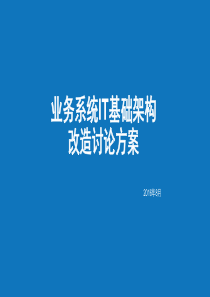 业务系统IT基础架构改造讨论方案