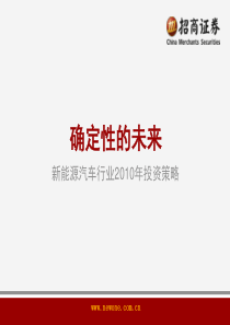2010年新能源汽车投资策略