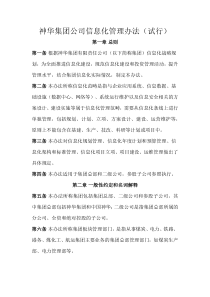 xx集团公司信息化管理办法(试行)