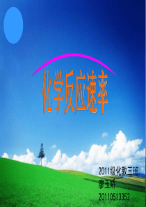 人教版 高中化学 选修四 化学反应速率  说课课件