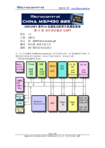 MSP430F2XX中文手册(加了标签) 11.通用串行通信接口UART模块