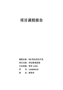 新闻管理系统项目报告