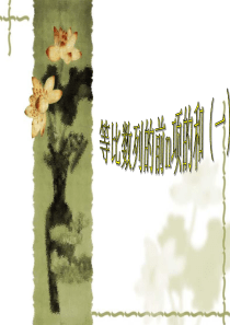 中职-等比数列前N项的和