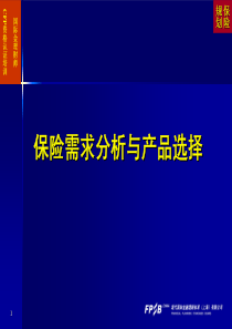 (CFP课件)7_保险需求分析与产品选择