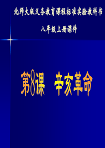 历史：第8课《辛亥革命》课件(北师大版八年级上)