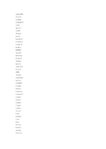 常见弱口令字典