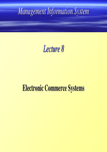 Electronic Commerce Systems