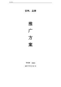 网站运营推广方案