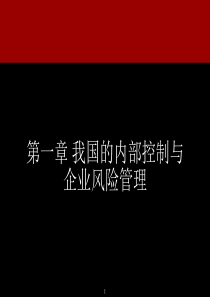 第二章 COSO内部控制与企业风险管理整合框架