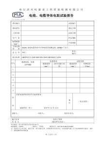 电线电缆检测报告模版