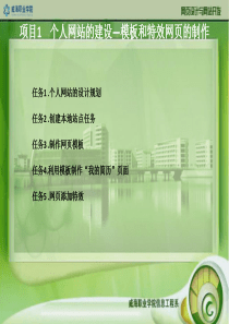 62个人网站的建设―模板和特效网页的制作