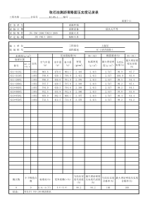 取芯法测沥青路面压实度记录表