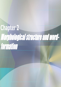 英语专业词汇学第2章