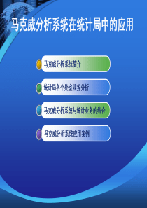 马克威分析系统在统计中的应用