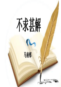 不求甚解