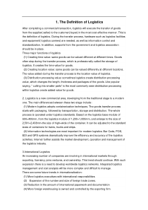 最新物流外文文献翻译