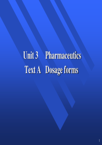 dosage-forms-药学英语