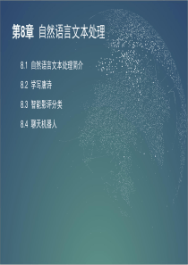 第8章自然语言文本处理