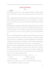 2019高考英语一轮基础达标练题Unit1Alandofdiversity新人教版选修8