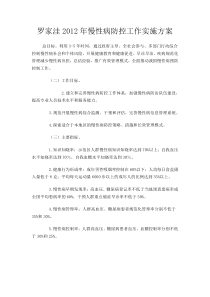 慢性病防控工作实施方案