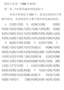 常用繁体字大全