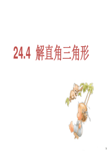 24.4 解直角三角形(4) 课件华师版