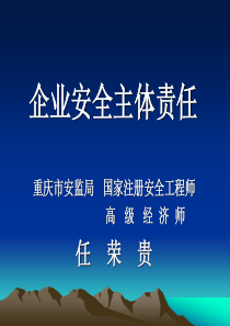 企业安全主体责任分析