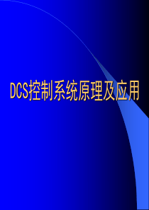DCS系统原理及应用情况