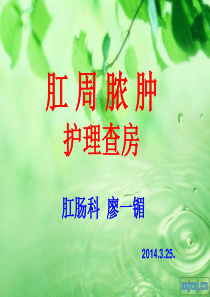 肛周脓肿护理查房