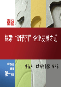 探索调节剂企业发展之道