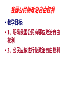 公民的政治权利与自由