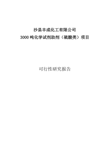 化学试剂助剂可行性研究报告