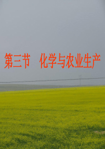 第十一单元第三节化学与农业生产