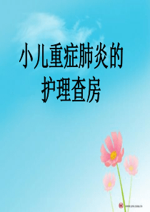 小儿重症肺炎护理查房