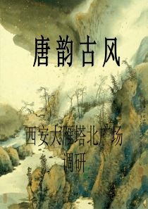 西安大雁塔北广场调研报告
