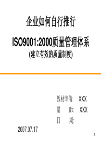 如何推行质量管理体系(OK)